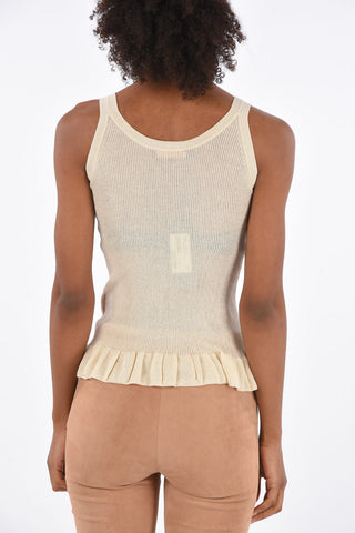 V-Neck Knitted Tank Top