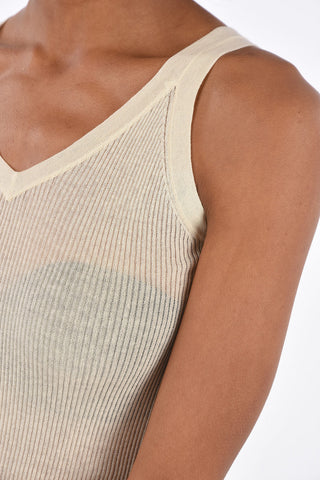 V-Neck Knitted Tank Top