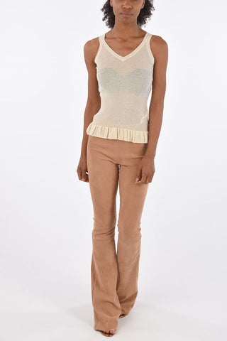 V-Neck Knitted Tank Top