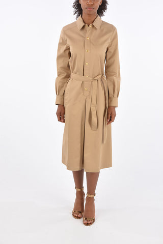 Vestito a Maniche Lunghe con Cintura