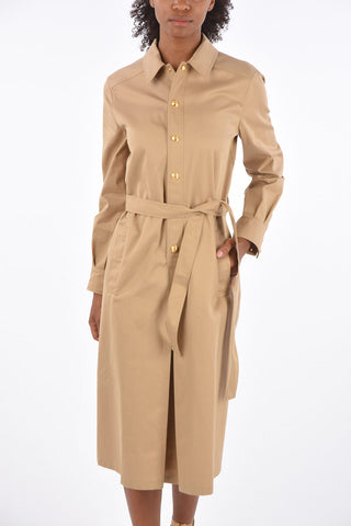 Vestito a Maniche Lunghe con Cintura
