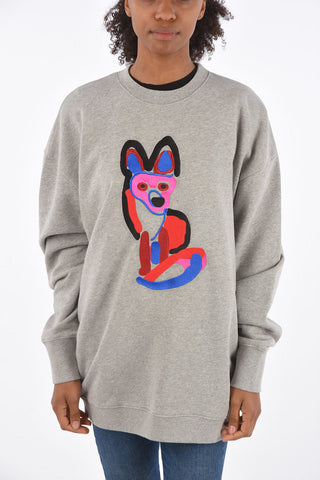 ACIDE Embroidered Crew-Neck Sweater