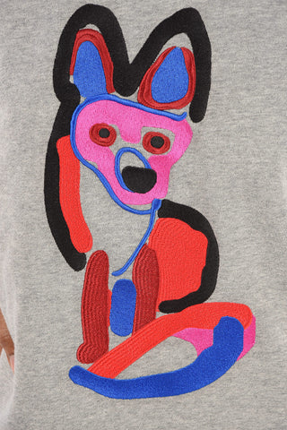ACIDE Embroidered Crew-Neck Sweater
