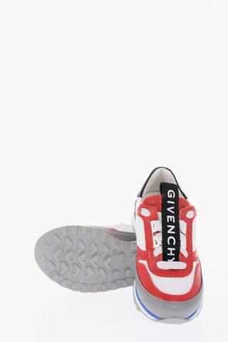 Fabric and Leather Sneakers