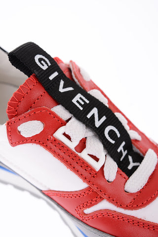 Fabric and Leather Sneakers