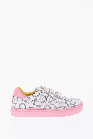 Leather Printed Sneakers