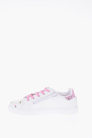 Faux Leather Bugs Bunny Printed Sneakers