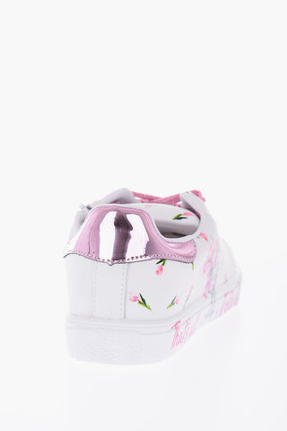Faux Leather Bugs Bunny Printed Sneakers