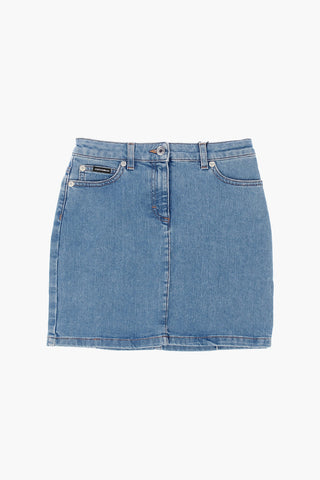 Stretch Denim Skirt