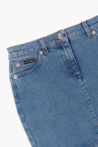 Stretch Denim Skirt