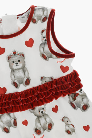 Vestito Stampa Cuori e Orsetti