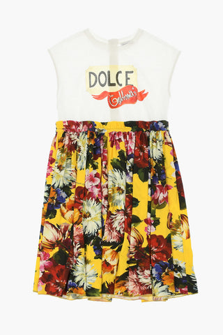 Dress with Floral Skirt