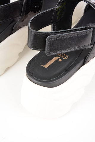 Sandali Platform con Decorazioni in Paillettes