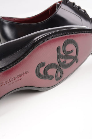 Scarpe Derby in Pelle Spazzolata