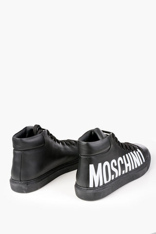 COUTURE! Logoed Leather High Top Sneakers