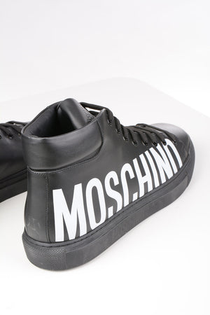 COUTURE! Logoed Leather High Top Sneakers