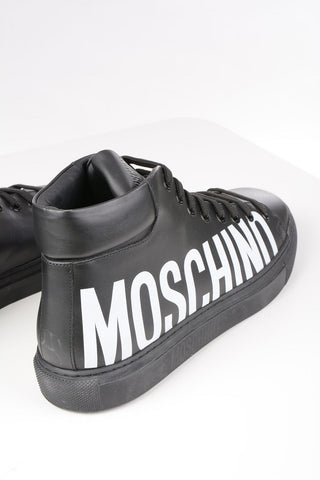 COUTURE! Logoed Leather High Top Sneakers