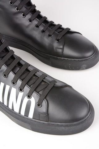COUTURE! Logoed Leather High Top Sneakers