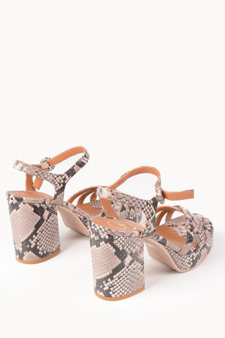 Python Skin Sandals BRIET with Platform 11cm