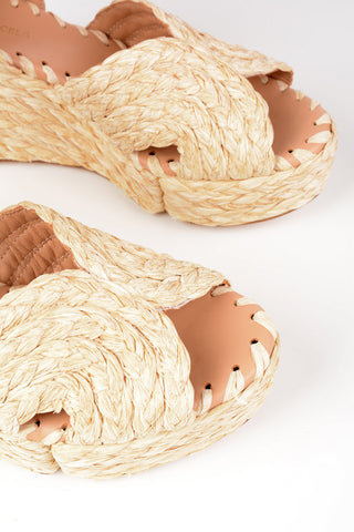 Raffia LAVA Sandals 8cm