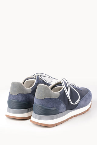 Sneakers in Suede e Tessuto