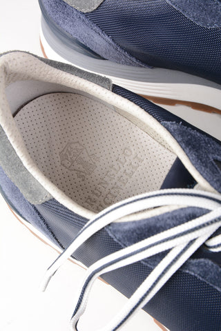 Sneakers in Suede e Tessuto