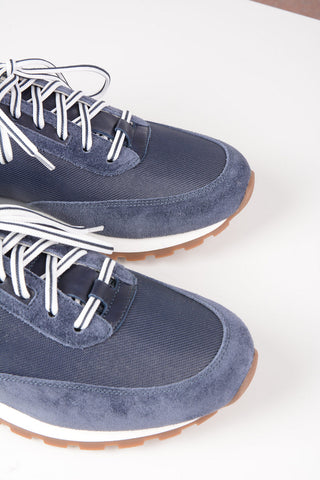 Sneakers in Suede e Tessuto