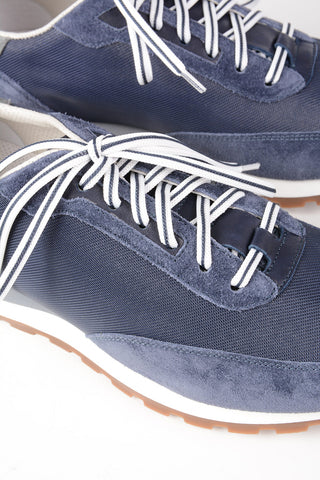 Sneakers in Suede e Tessuto