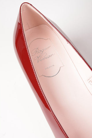 Lacquered Leather BELLE VIV Square Toe Pumps 4.5cm