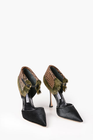 Animal Printed Ponyskin ZARETTA Pumps 12cm