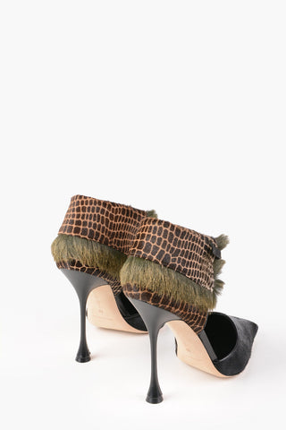 Animal Printed Ponyskin ZARETTA Pumps 12cm