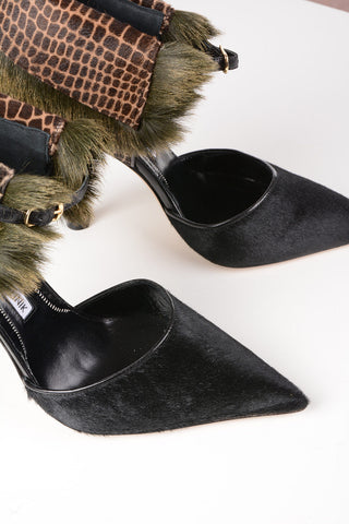 Animal Printed Ponyskin ZARETTA Pumps 12cm
