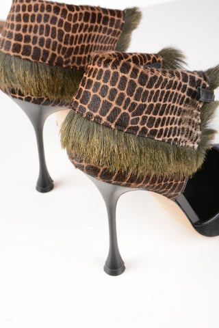 Animal Printed Ponyskin ZARETTA Pumps 12cm