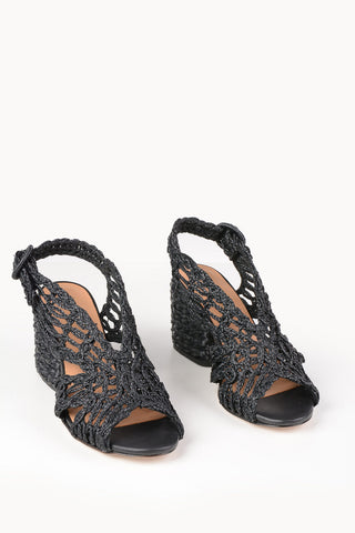 Raffia MILLICENT Sandals 8cm