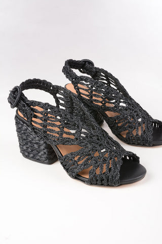 Raffia MILLICENT Sandals 8cm