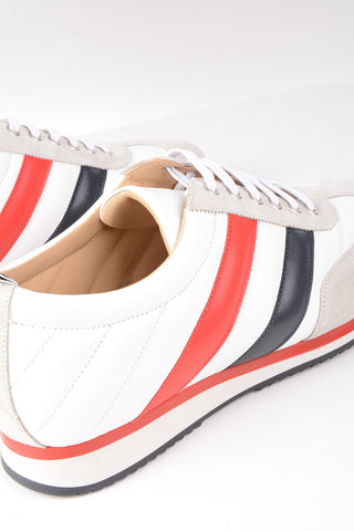 Quilted Leather RWB STRIPE Sneakers