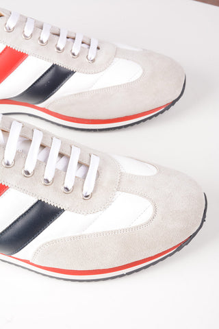 Quilted Leather RWB STRIPE Sneakers