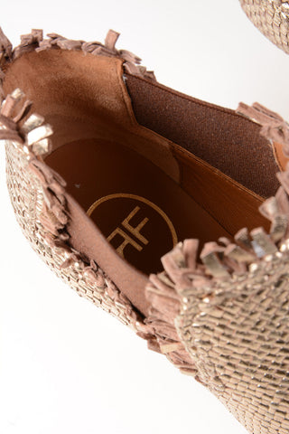 Braided Leather AKTON Pull On Booties 6cm