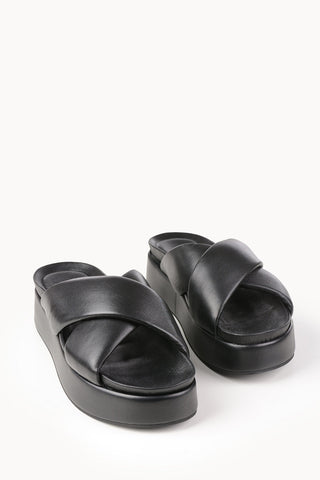 Leather GRACE Platform Slides 3cm