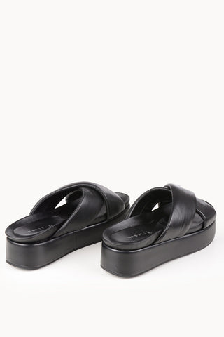 Leather GRACE Platform Slides 3cm