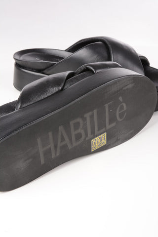 Leather GRACE Platform Slides 3cm