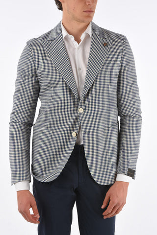 Blazer JET SET a Quadri con Revers a Lancia 