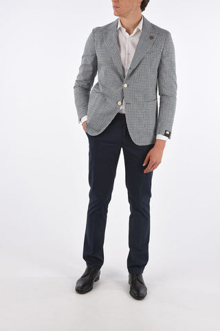 Blazer JET SET a Quadri con Revers a Lancia 