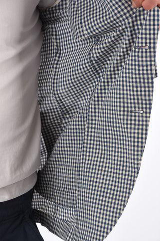 Blazer JET SET a Quadri con Revers a Lancia 