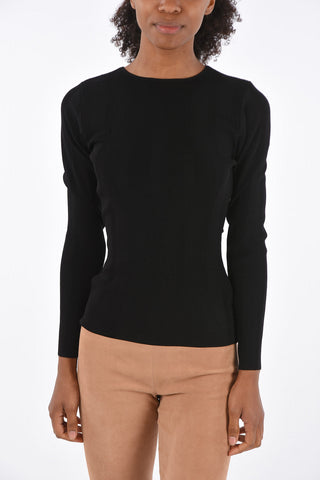 Long Sleeve Open Back Sweater