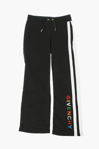 Jogger Ricamo Logo in Nylon e Cotone