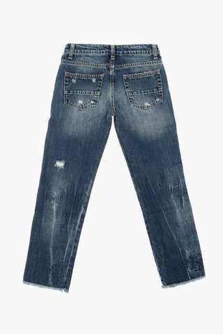 Jeans Piping Distressed