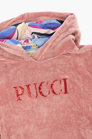 Chenille Sweatshirt with Sequins