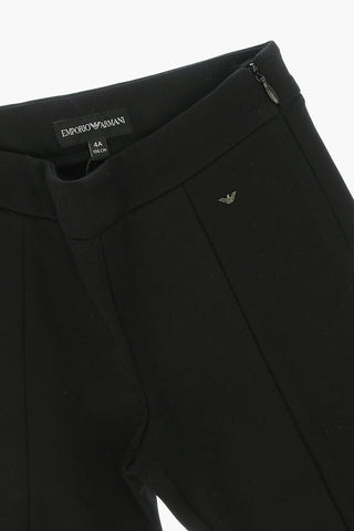 EMPORIO Pleated Leggings with ankle zip