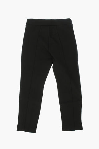 EMPORIO Pleated Leggings with ankle zip
